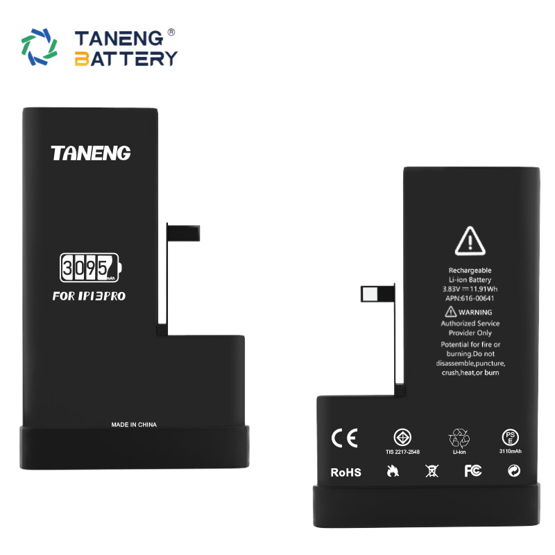 TANENG Brand 3095mAh 3.87V Cell Phone Replacement Battery for iPhone 13 Pro Factory Wholesale