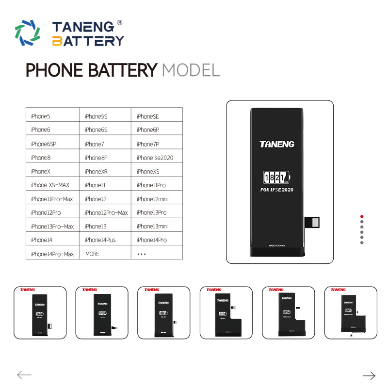 Wholesale TANENG Rechargeable Battery 1821mAh Phone Lithium Ion Battery for iPhone SE 2020